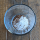 Maxim instant coffee powder in glass